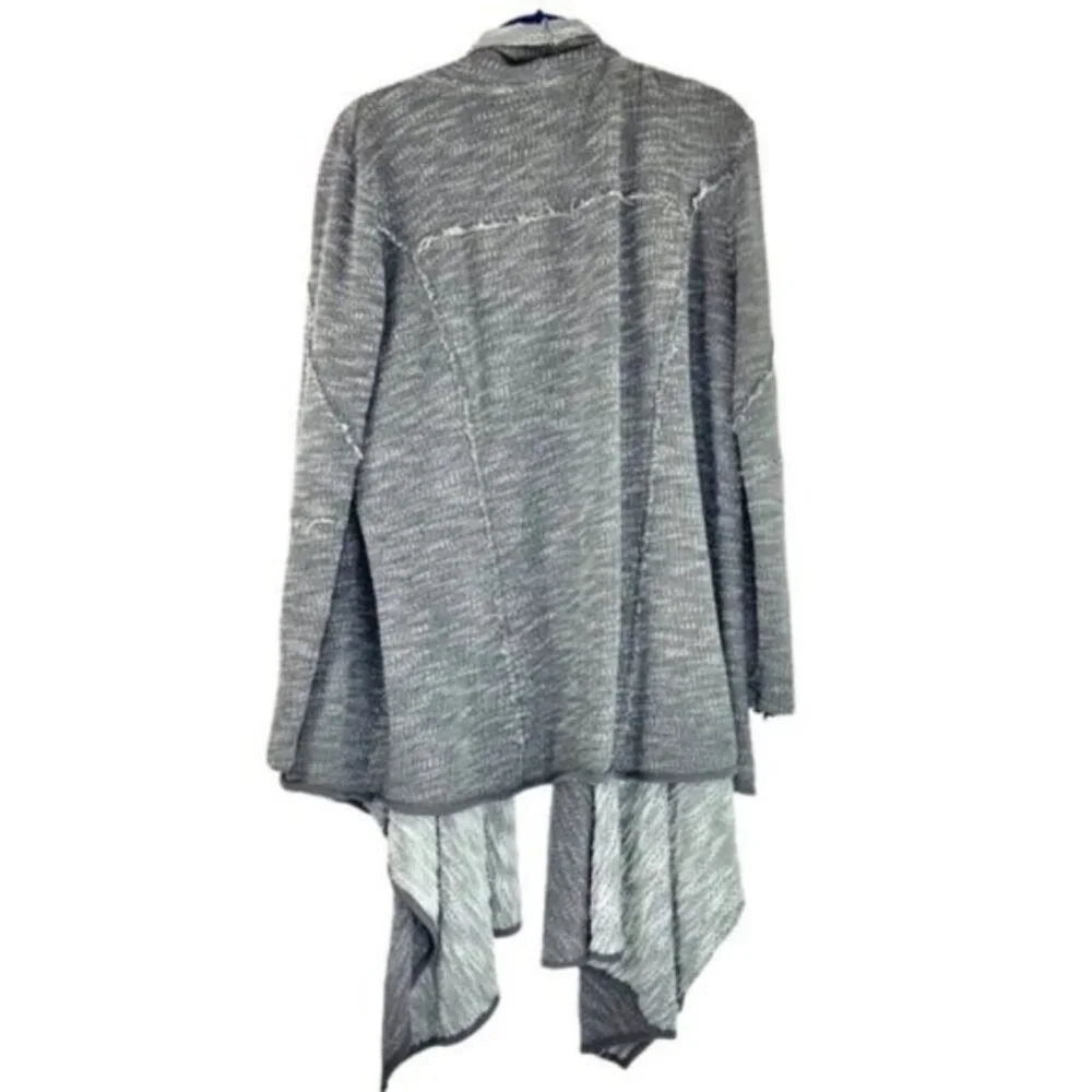 Free People Grey Open Front Oversized Cardigan